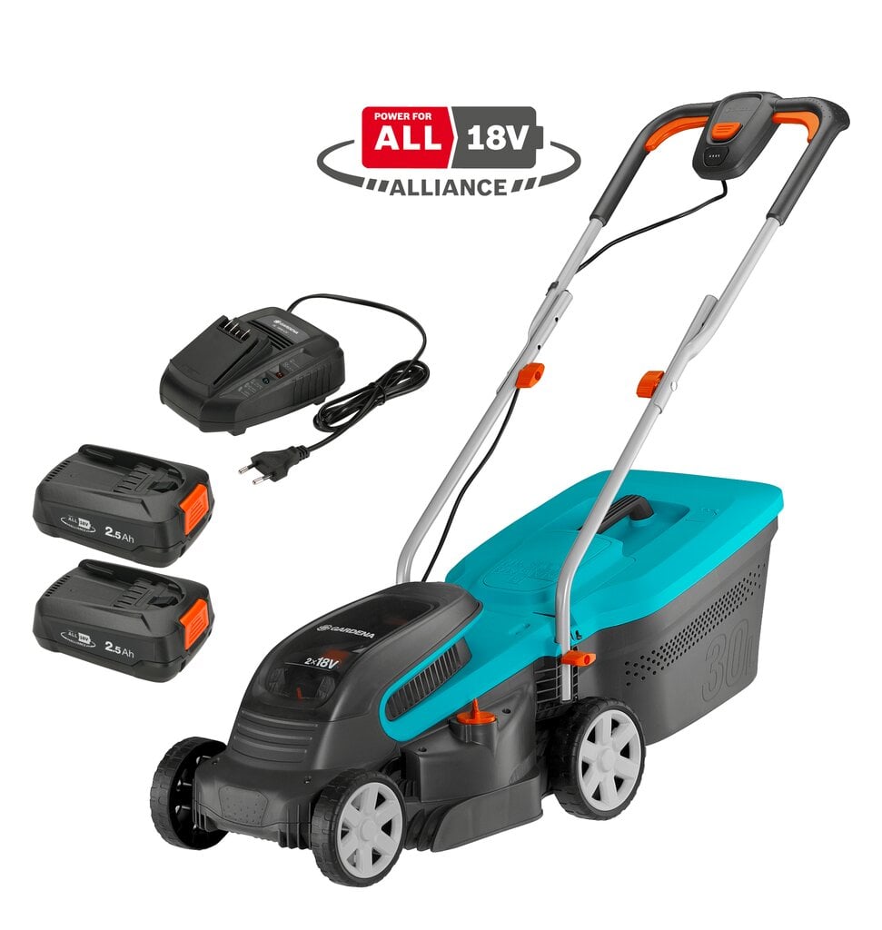 Akumuliatorinė vejapjovė Gardena PowerMax 32/36V P4A цена и информация | Vejapjovės, žoliapjovės | pigu.lt