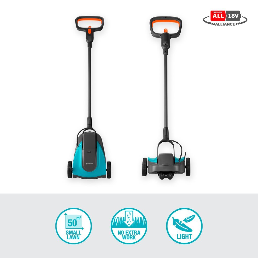 Akumuliatorinė vejapjovė Gardena HandyMower 22/18V P4A 14620-20 kaina ir informacija | Vejapjovės, žoliapjovės | pigu.lt