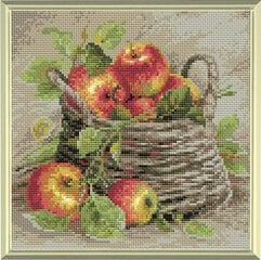 Deimantinės mozaikos rinkinys RIOLIS AM0015 Sunokę obuoliai kaina ir informacija | Deimantinės mozaikos | pigu.lt