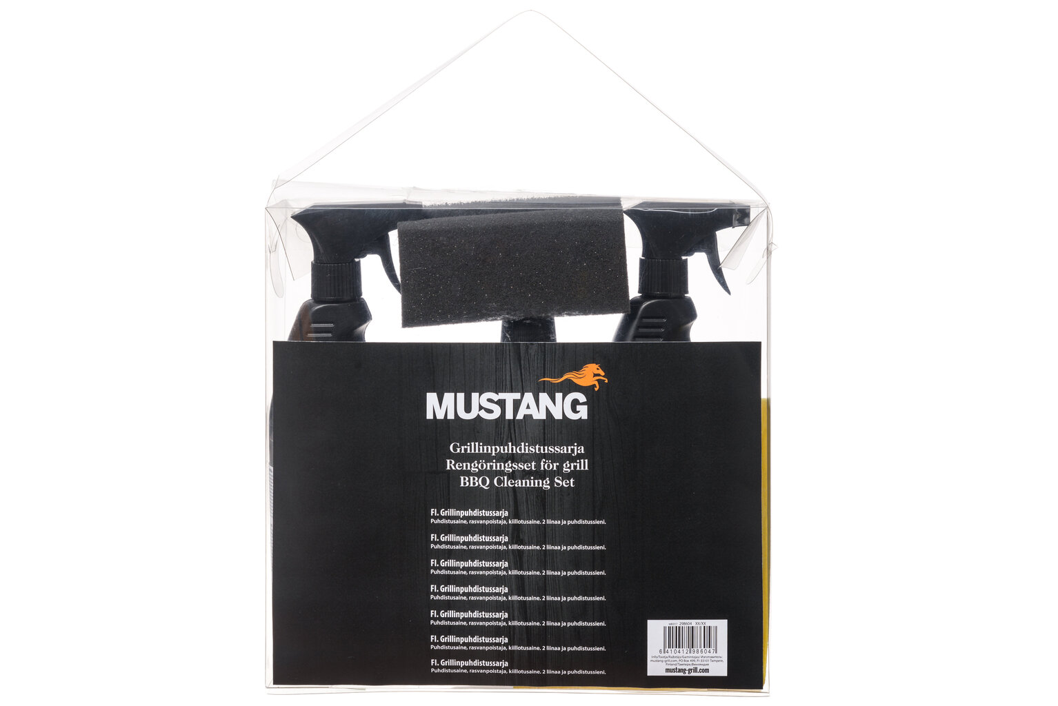 Grilio valymo priemonių rinkinys Mustang Cleaning kaina ir informacija | Grilio, šašlykinių priedai ir aksesuarai  | pigu.lt