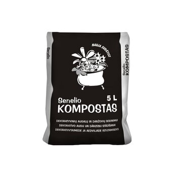 Kompostinė žemė "Senelio kompostas" Juknevičiaus kompostas, 5 L kaina ir informacija | Gruntas, žemė, durpės, kompostas | pigu.lt