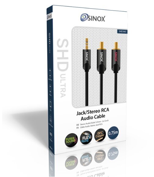 Аудио провод Jack - Stereo RCA аудио кабель SINOX SHD3462, 1.5м цена |  pigu.lt