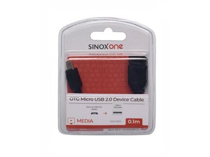 USB 2.0 - USB Micro OTG kabelis SINOX SOC4950, 0.1m kaina ir informacija | Laidai telefonams | pigu.lt