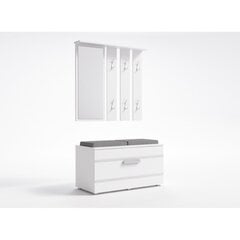 Комплект мебели для прихожей Opal II, белый цена и информация | Комплекты в прихожую | pigu.lt