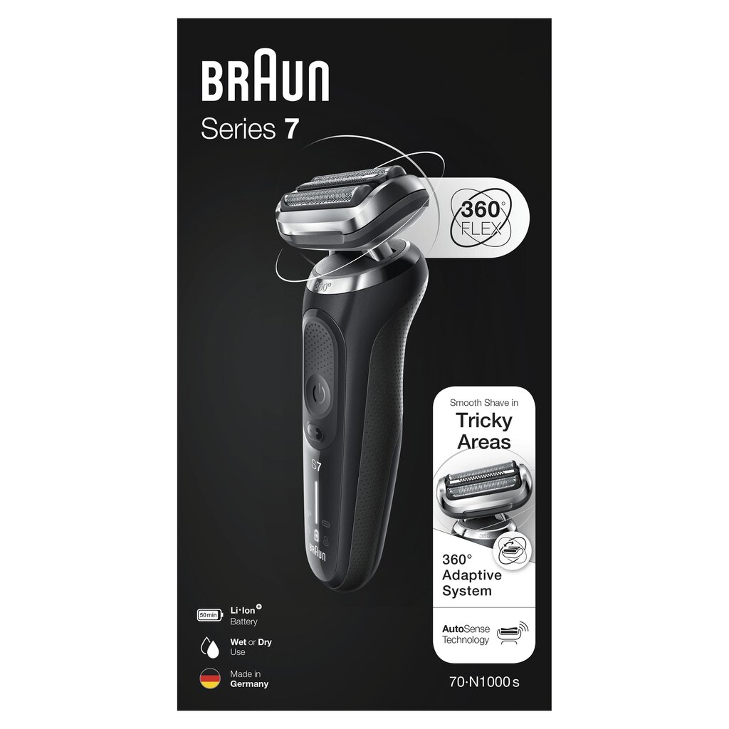 Braun 70-N1000s kaina ir informacija | Barzdaskutės | pigu.lt