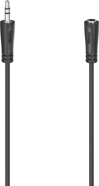 Hama Audio Extension Cable, 3.5 mm Jack Plug kaina ir informacija | Kabeliai ir laidai | pigu.lt