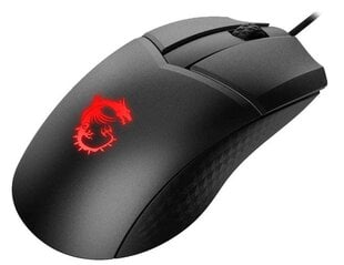 MSI Clutch GM41, juoda kaina ir informacija | Pelės | pigu.lt