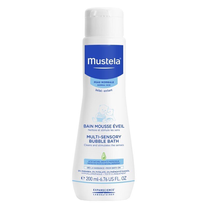 Vonio putos Mustela Normal Skin Multi Sensory, 200 ml kaina ir informacija | Kosmetika vaikams ir mamoms | pigu.lt