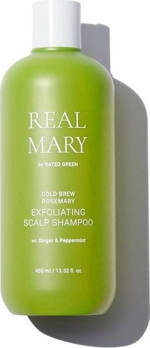 Plaukų šampūnas Rated Green Real Mary Exfoliating, 400 ml kaina ir informacija | Šampūnai | pigu.lt