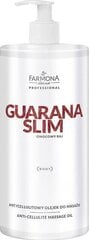 Антицеллюлитное массажное масло Farmona Professional Guarana Slim Anti-Cellulite, 950 мл цена и информация | Антицеллюлитные, укрепляющие кожу средства | pigu.lt