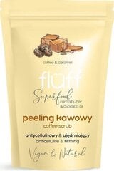 Сухой скраб для тела Fluff Superfood peeling Кофе и карамель, 100 г цена и информация | Скрабы для тела | pigu.lt