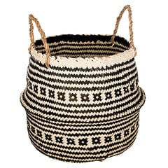 Плетеная сумка, бамбук, 35x35x30см цена и информация | Набор акскссуаров для ванной | pigu.lt