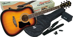 Rinkinys akustinei gitarai Ibanez V50NJP VS kaina ir informacija | Gitaros | pigu.lt