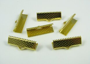 Juostelių užspaudėjas MD0841, 20x6 mm, 10 vnt kaina ir informacija | Papuošalų gamybai, vėrimui | pigu.lt