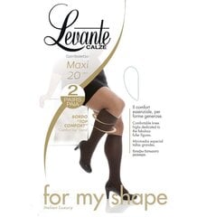 Гольфы черные для широких икр Levante Super Maxi 20 DEN (2 пары) цена и информация | Женские носки | pigu.lt
