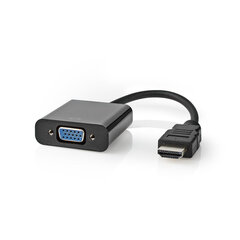 Кабель HDMI M - VGA F + 3,5 мм, 0,2 м цена и информация | Адаптеры, USB-разветвители | pigu.lt