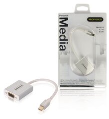 Adapteris Profigold PROM201, Mini DP- VGA kaina ir informacija | Adapteriai, USB šakotuvai | pigu.lt