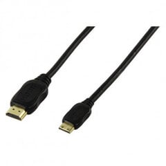 Насадка для мини-HDMI - HDMI-насадка, черная 0,75 м EOL цена и информация | Кабели и провода | pigu.lt