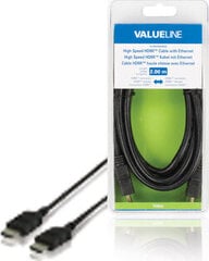 Valueline VLVB34000B20, HDMI A, 2 м цена и информация | Кабели и провода | pigu.lt