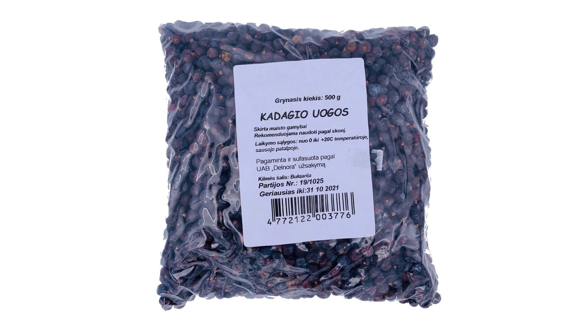 Kadagio uogos 500 g kaina ir informacija | Prieskoniai, prieskonių rinkiniai | pigu.lt