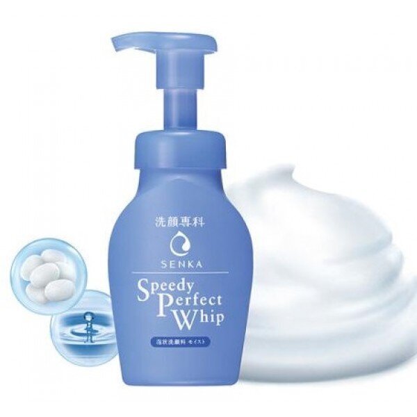 Drėkinamosios valomosios putos su hialurono rūgštimi Shiseido "Senka Speedy Perfect Whip“, 130ml цена и информация | Veido prausikliai, valikliai | pigu.lt