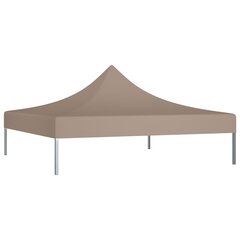 Proginės palapinės stogas, taupe spalvos, 3x3m, 270 g/m² kaina ir informacija | Pavėsinės | pigu.lt