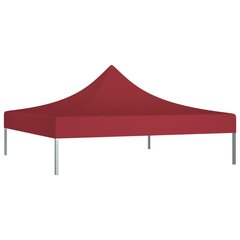 Proginės palapinės stogas, tamsiai raudonas, 3x3m, 270 g/m² цена и информация | Беседки, навесы, тенты | pigu.lt