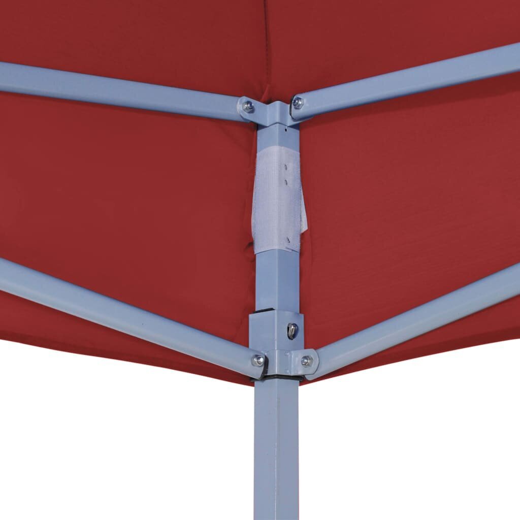 Proginės palapinės stogas, tamsiai raudonas, 6x3m, 270 g/m² kaina ir informacija | Pavėsinės | pigu.lt