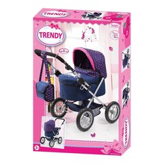 Lėlių vežimėlis Bayer Trendy, tamsiai  mėlynas kaina ir informacija | Žaislai mergaitėms | pigu.lt