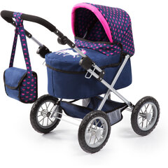Lėlių vežimėlis Bayer Trendy, tamsiai  mėlynas kaina ir informacija | Žaislai mergaitėms | pigu.lt