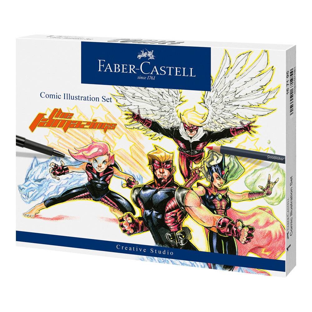 Komiksų piešimo rinkinys Faber-Castell kaina ir informacija | Piešimo, tapybos, lipdymo reikmenys | pigu.lt