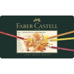 Художественные карандаши Faber-Castell Polychromos, 60 цветов цена и информация | Принадлежности для рисования, лепки | pigu.lt