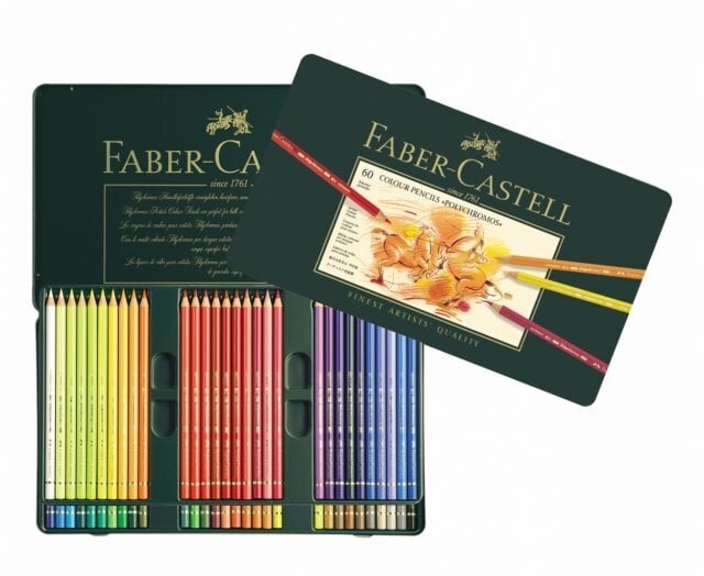 Spalvoti pieštukai Faber-Castell Polychromos Art&Graphic, 60 vnt цена и информация | Piešimo, tapybos, lipdymo reikmenys | pigu.lt