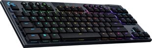 Belaidė žaidimų klaviatūra Logitech G915 Lightspeed (NO), juoda kaina ir informacija | Klaviatūros | pigu.lt