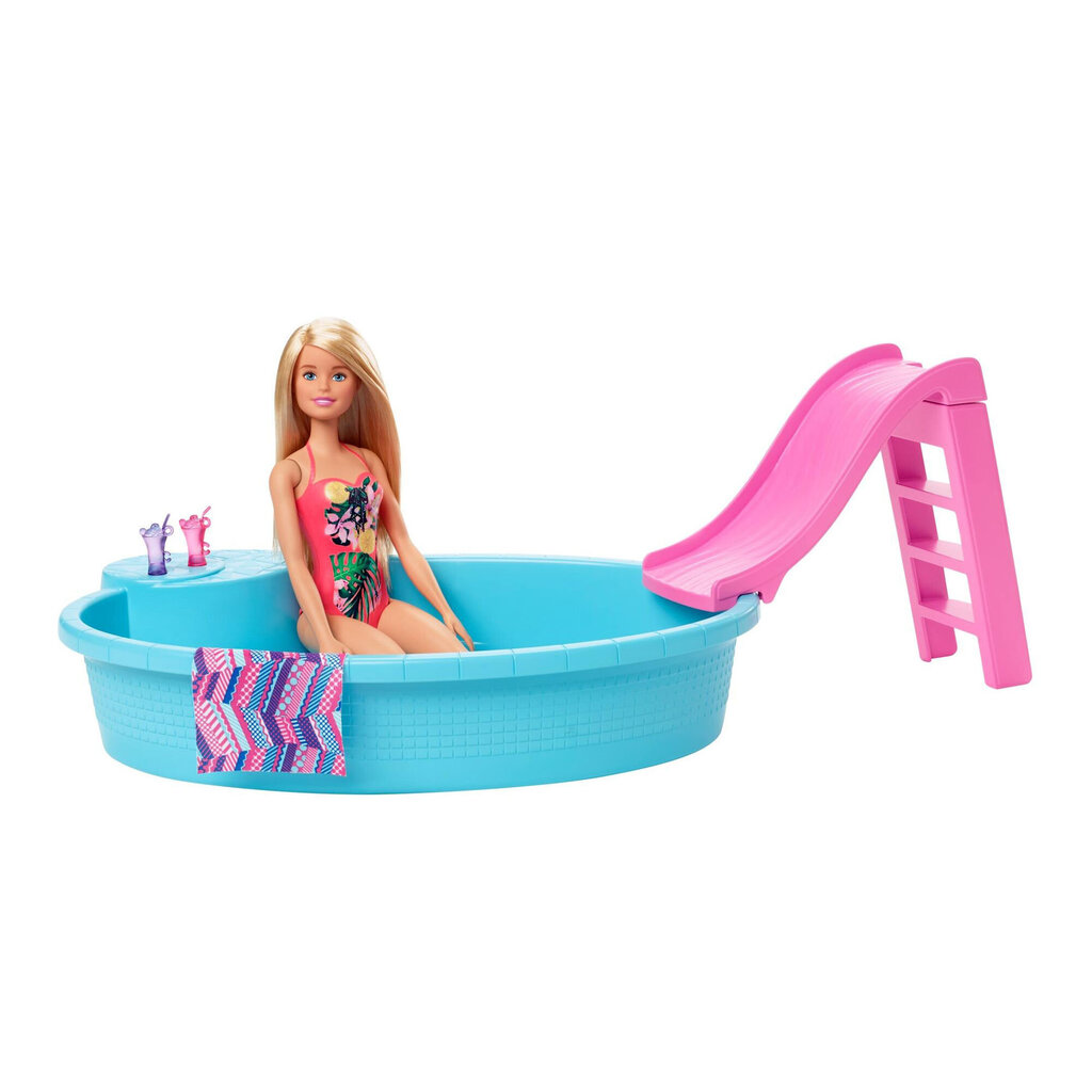 Lėlė Barbie su baseinu, GHL91 kaina ir informacija | Žaislai mergaitėms | pigu.lt