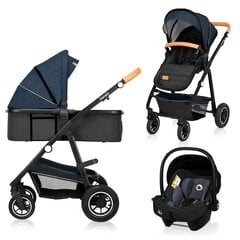 Универсальная коляска Lionelo Amber 3in1, Blue navy цена и информация | Коляски | pigu.lt