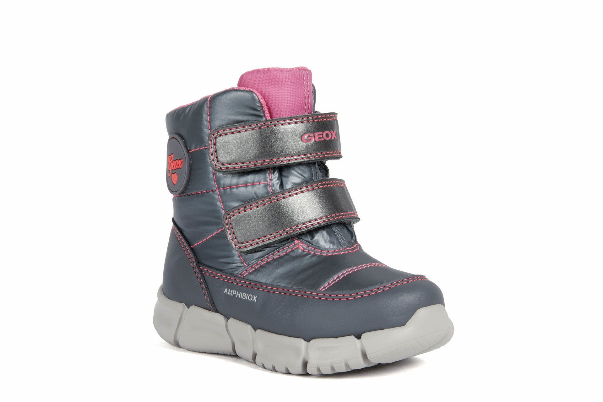 Geox Amphibiox neperšlampantys žieminiai batai mergaitėms, pilki kaina |  pigu.lt