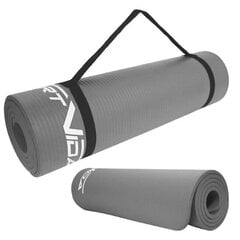 Gimnastikos kilimėlis SportVida NBR Non-Slip Exercise Mat 180x60x1 cm, pilkas kaina ir informacija | Kilimėliai sportui | pigu.lt