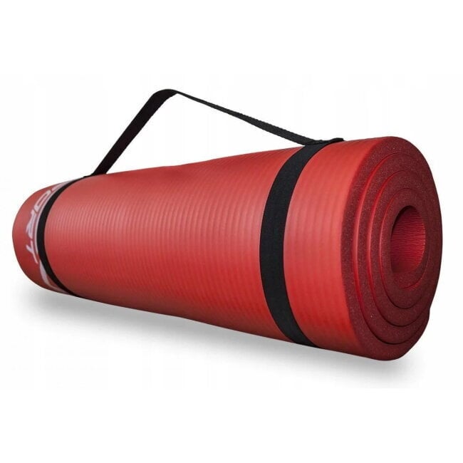 Gimnastikos kilimėlis SportVida 180x60x1.5 cm, raudonas kaina ir informacija | Kilimėliai sportui | pigu.lt