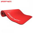 Нескользкий коврик для тренировок фитнеса и йоги SportVida NBR (180x60x1.5 см), красный