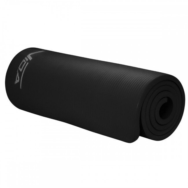 Gimnastikos kilimėlis SportVida NBR Thicker Non-Slip Exercise Mat 180x60x1.5 cm, juodas цена и информация | Kilimėliai sportui | pigu.lt