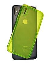 Чехол iPhone X/XS, Зелёный, Clear case цена и информация | Чехлы для телефонов | pigu.lt