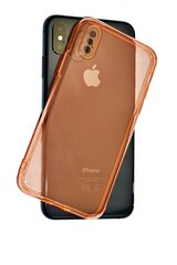 Чехол iPhone X/XS, Оранжевый, Clear case цена и информация | Чехлы для телефонов | pigu.lt