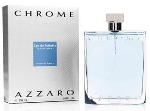 Azzaro Chrome EDT для мужчин 200 мл цена и информация | Мужские духи | pigu.lt