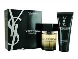 Rinkinys Yves Saint Laurent La Nuit de L'Homme EDT vyrams, 100 ml + dušo gelis, 100 ml kaina ir informacija | Kvepalai vyrams | pigu.lt