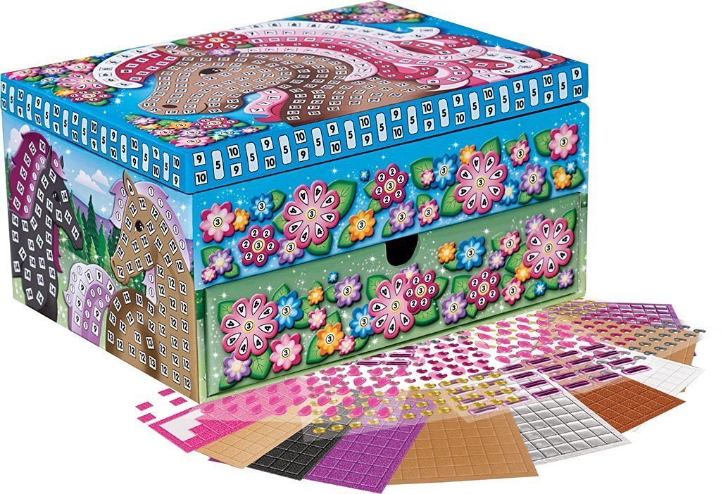 Papuošalų dėžutė Sticky Mosaics Enchanted Horses цена и информация | Žaislai mergaitėms | pigu.lt