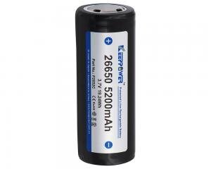 Akumuliatorius 26650 KeepPower 5200mAh 10A su apsauga kaina | pigu.lt