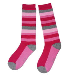 Pusilgės terminės kojinės vaikams stripe, rožinės kaina ir informacija | Kojinės, pėdkelnės mergaitėms | pigu.lt