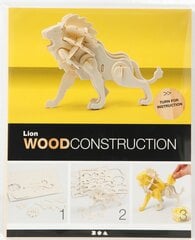 3D medinis konstruktorius Creativ, Liūtas, 580506 kaina ir informacija | Konstruktoriai ir kaladėlės | pigu.lt