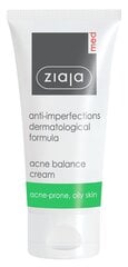 Veido kremas nuo spuogų Ziaja Med anti-imperfections, 50 ml kaina ir informacija | Ziaja Kosmetika veidui | pigu.lt